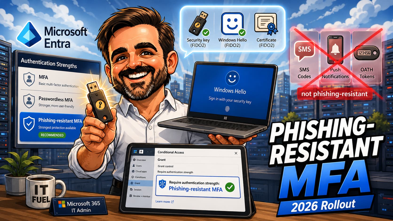 Phishing-Resistant MFA with Authentication Strengths: 2026 Rollout Guide
