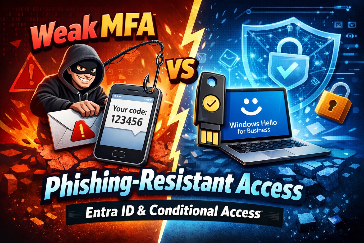 Why Traditional MFA Fails: Enforcing Phishing-Resistant Access with Entra ID & Conditional Access