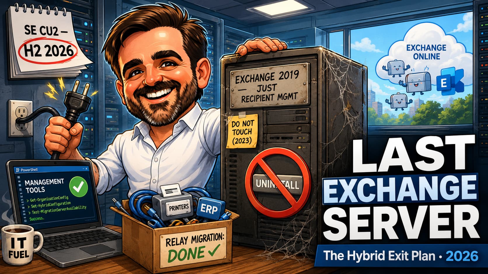 Decommissioning Your Last Exchange Server in 2026: The SE CU2 Deadline and the Hybrid Exit Plan
