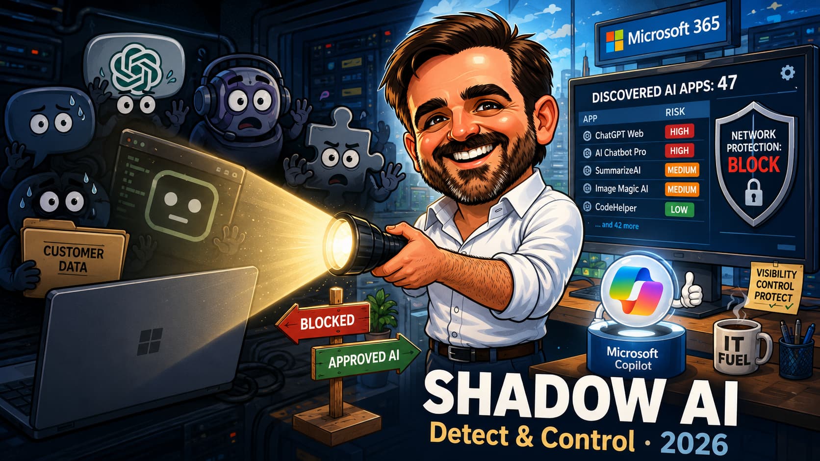 Shadow AI on Company Devices: Detect and Control Unsanctioned AI with Intune, Defender and Purview (2026)