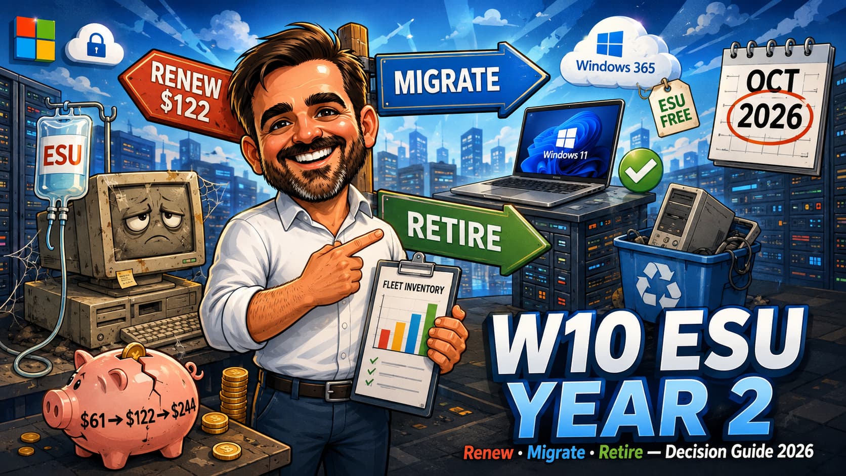 Windows 10 ESU Year Two: Renew, Migrate or Retire? The October 2026 Decision