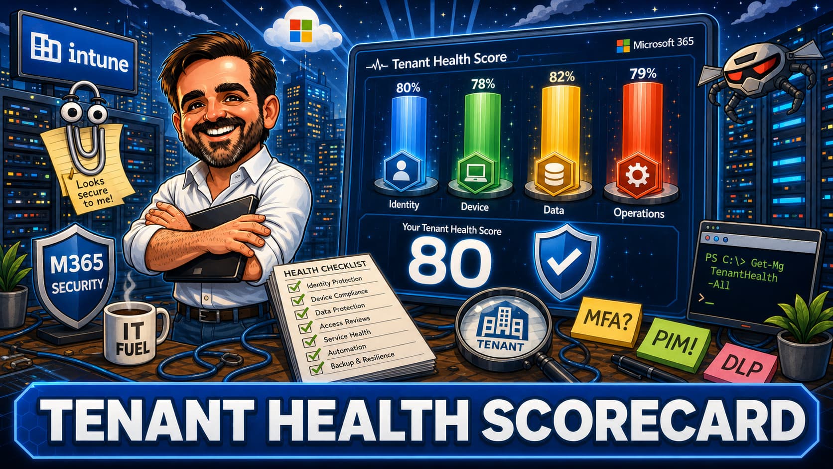 Microsoft 365 Tenant Health Scorecard: 40 Practical Checks for Security and Governance