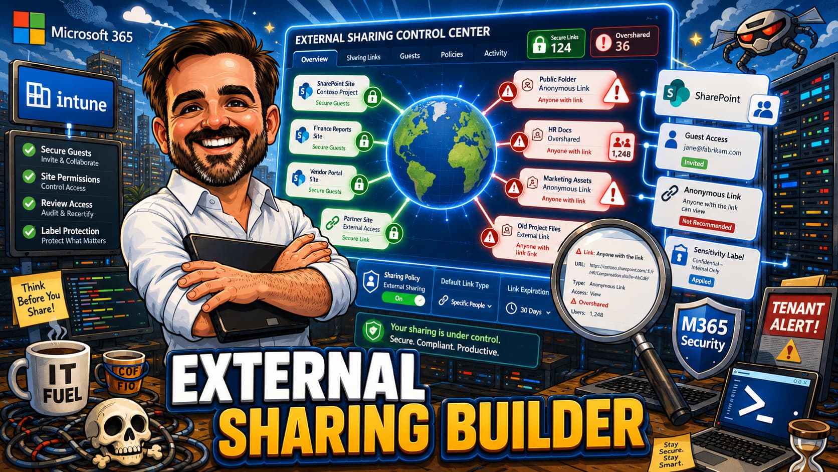 SharePoint External Sharing Policy Builder 2026: Tenant and Site Sharing Controls