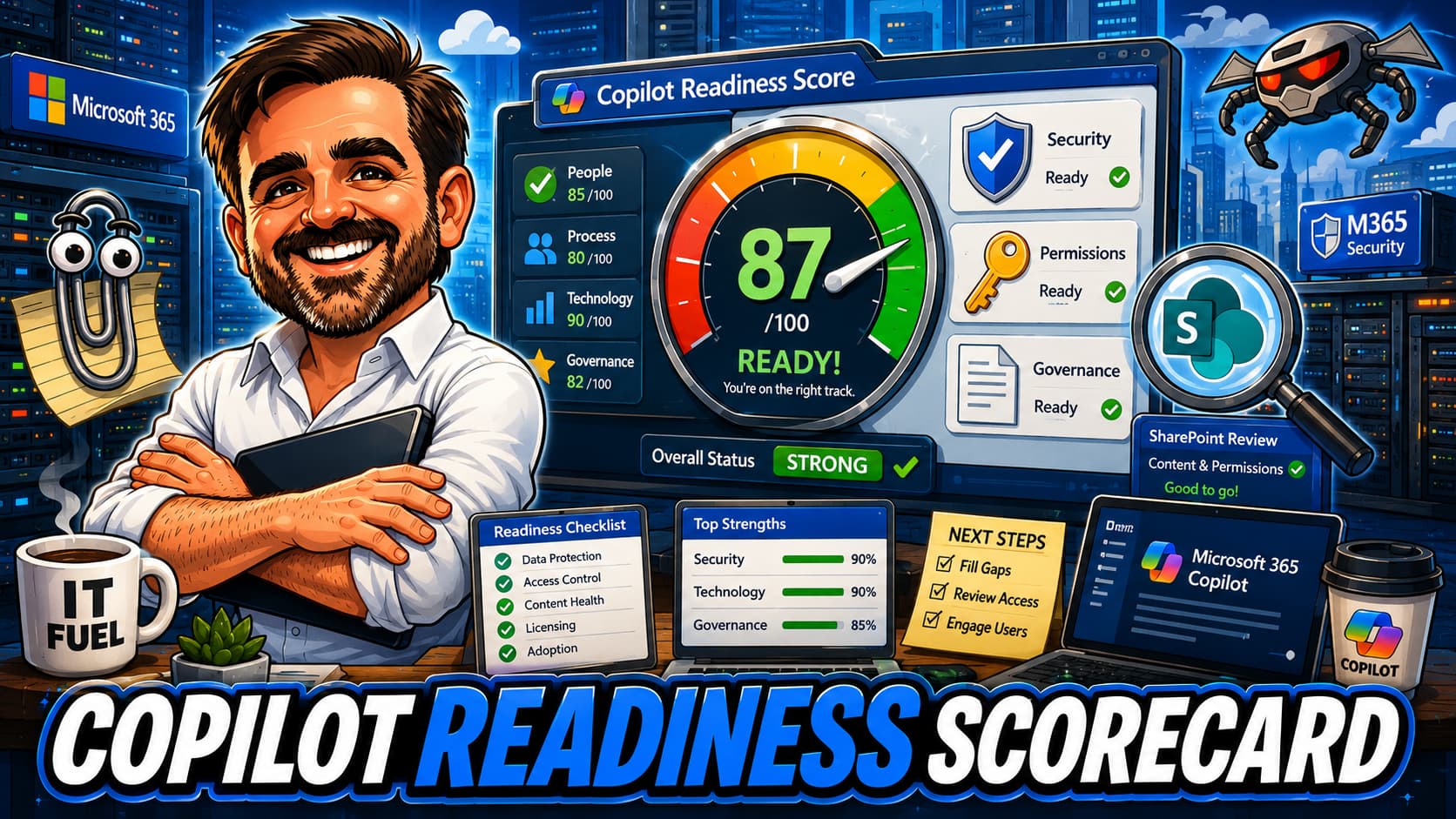 Microsoft 365 Copilot Readiness Scorecard 2026: Permissions, Security and Governance