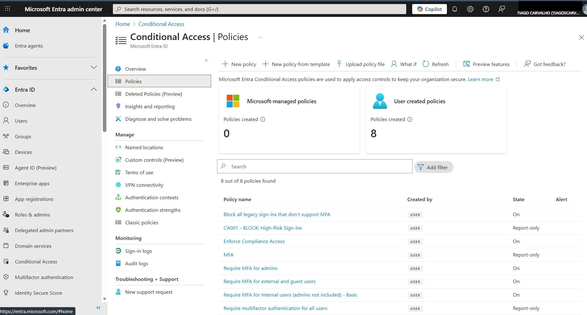 Conditional Access Policies Overview in Entra ID