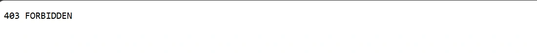403 FORBIDDEN response from the original changed-file sharing link