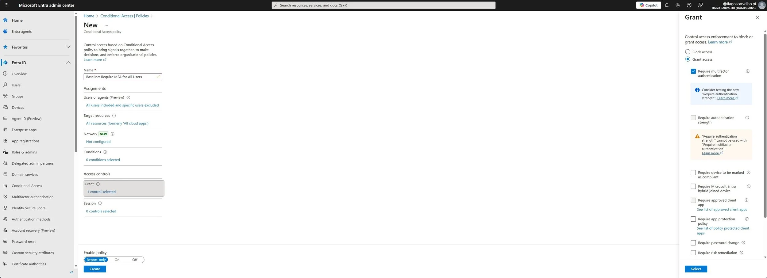 Create MFA Policy